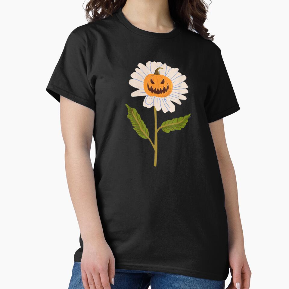 Jack O lantern Halloween Pumpkin Daisy Flower by banhequoc22