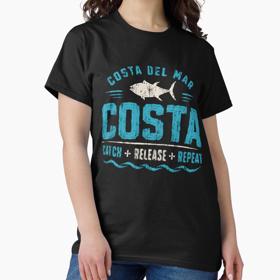 Costa Del Mar Costa Catch Release Repeat Fishing Angler Fisherman by HumansStuck12