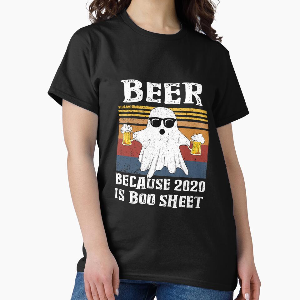 Vintage Beer Because 2020 Is Boo Sheet by SkyCloudBlue