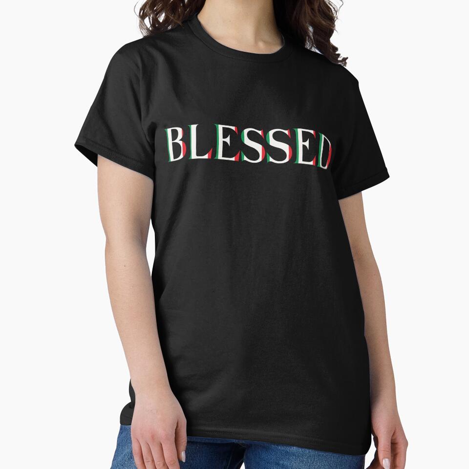 Blessed Italian Flag Print by For Little Monkeys