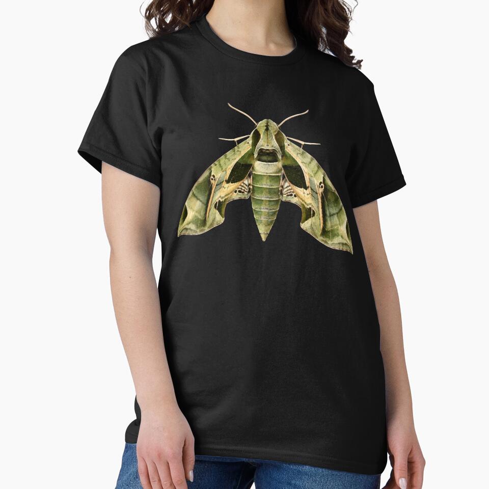 Pandora Sphinx Moth Eumorpha Pandorus Watercolor Style by Harpagann
