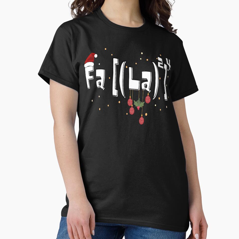 Fa La 8 Christmas Funny Math Teacher Christmas by Zulfiqqar