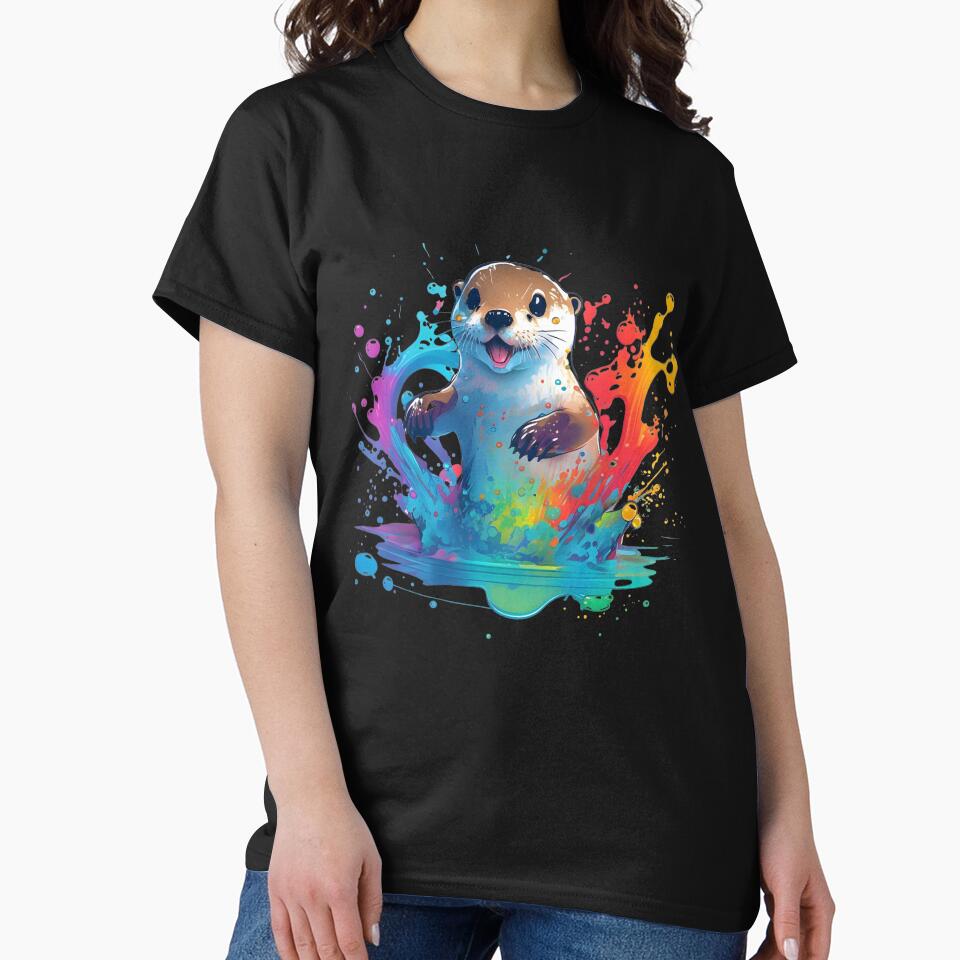 A Happy Otter Playing with Colors by SmileOtter