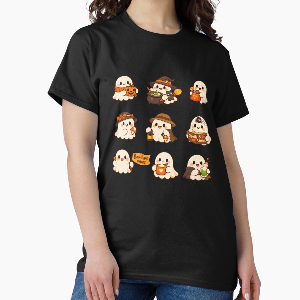 Cute Halloween Ghost Sticker Pack Kawaii Spooky Boo-tumn Vibes Gift by Artycom