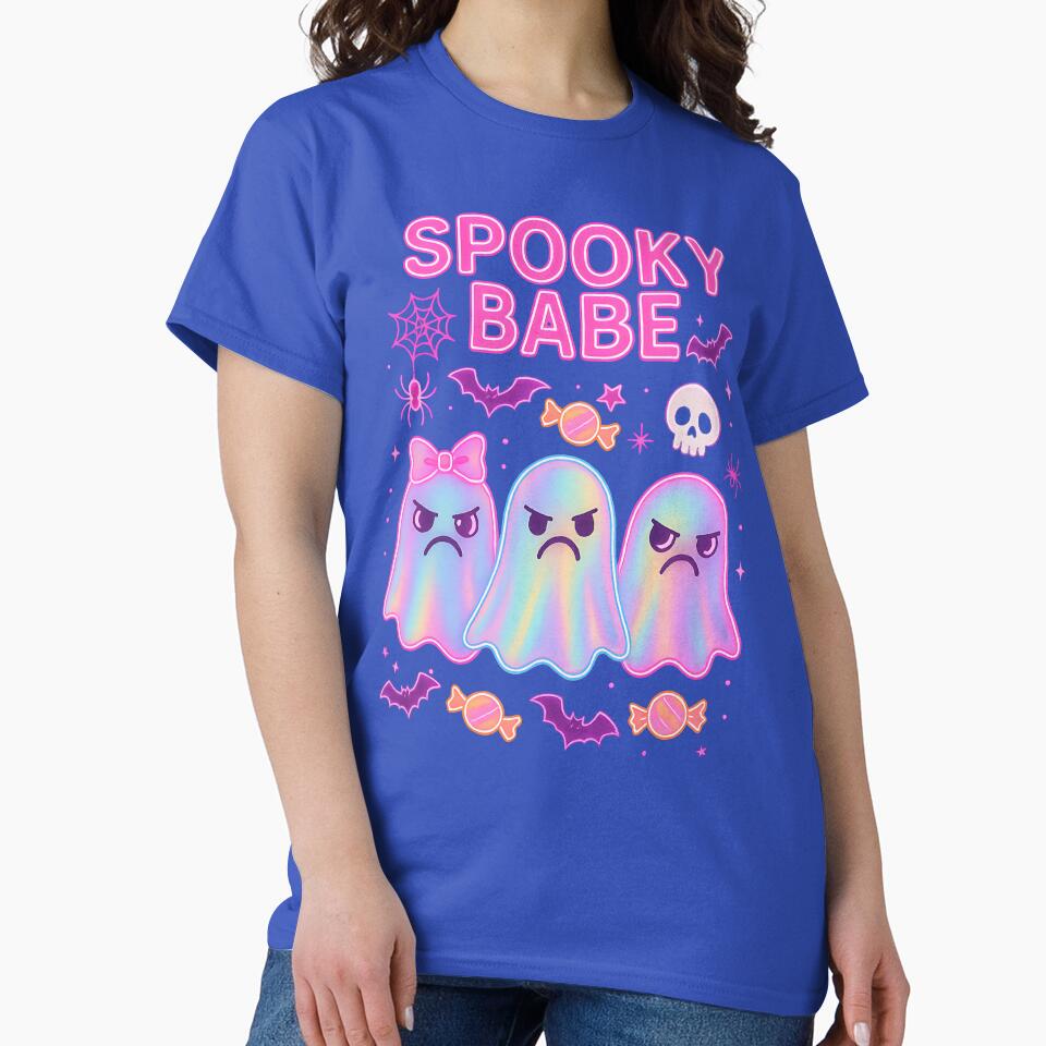 Spooky Babe – Cute Angry Ghosts Halloween Design by LunaSpellStudio