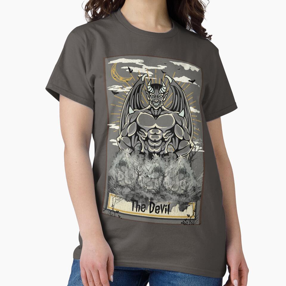 "Moonlit : Unveiling 'The Devil Tarot"-  Essential T-shirt by PatriciaReyes