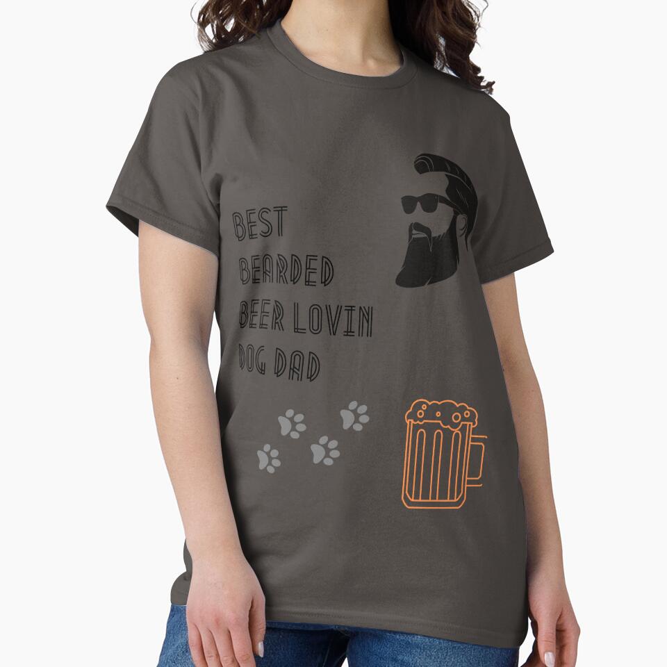 Best Bearded Beer Lovin Dog Dad by Gomqes