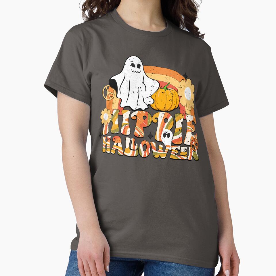 Hippie Halloween! Peace, love and Halloween. Happy Halloween Retro. by MamaNeeaDesigns