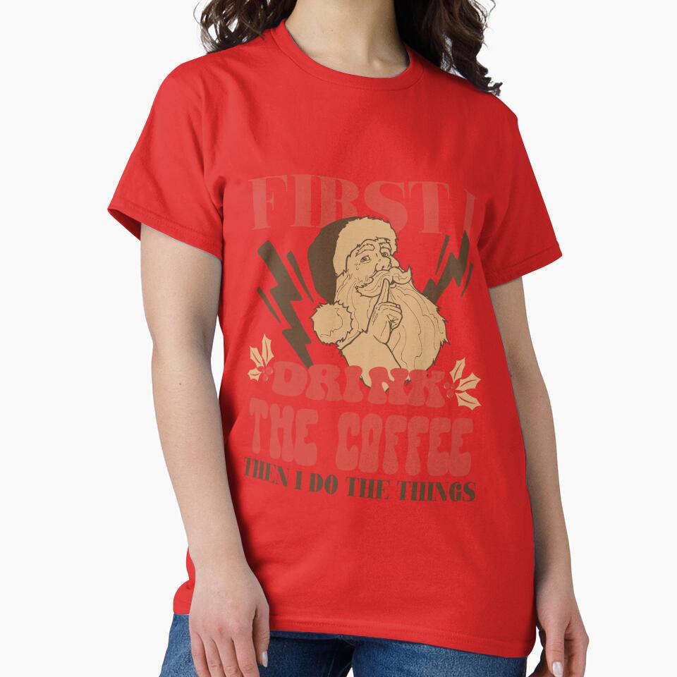 Santa Barista Christmas routine. First I drink the coffee, then I do the things. by VieBelieve
