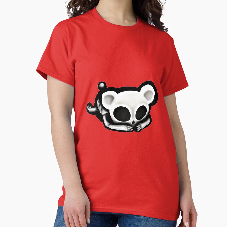 Skeleton bear red bg by DigitalCloud