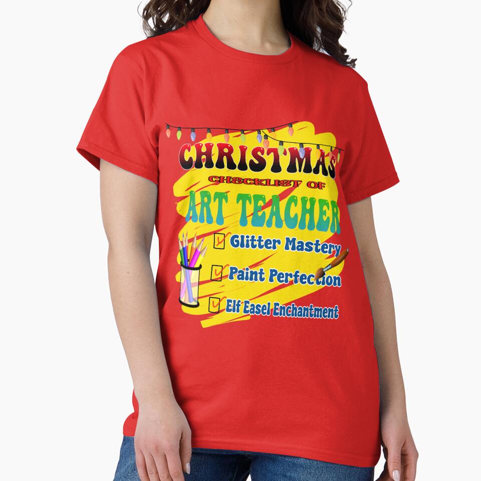 Christmas checklist of art teacher by Rajasekar