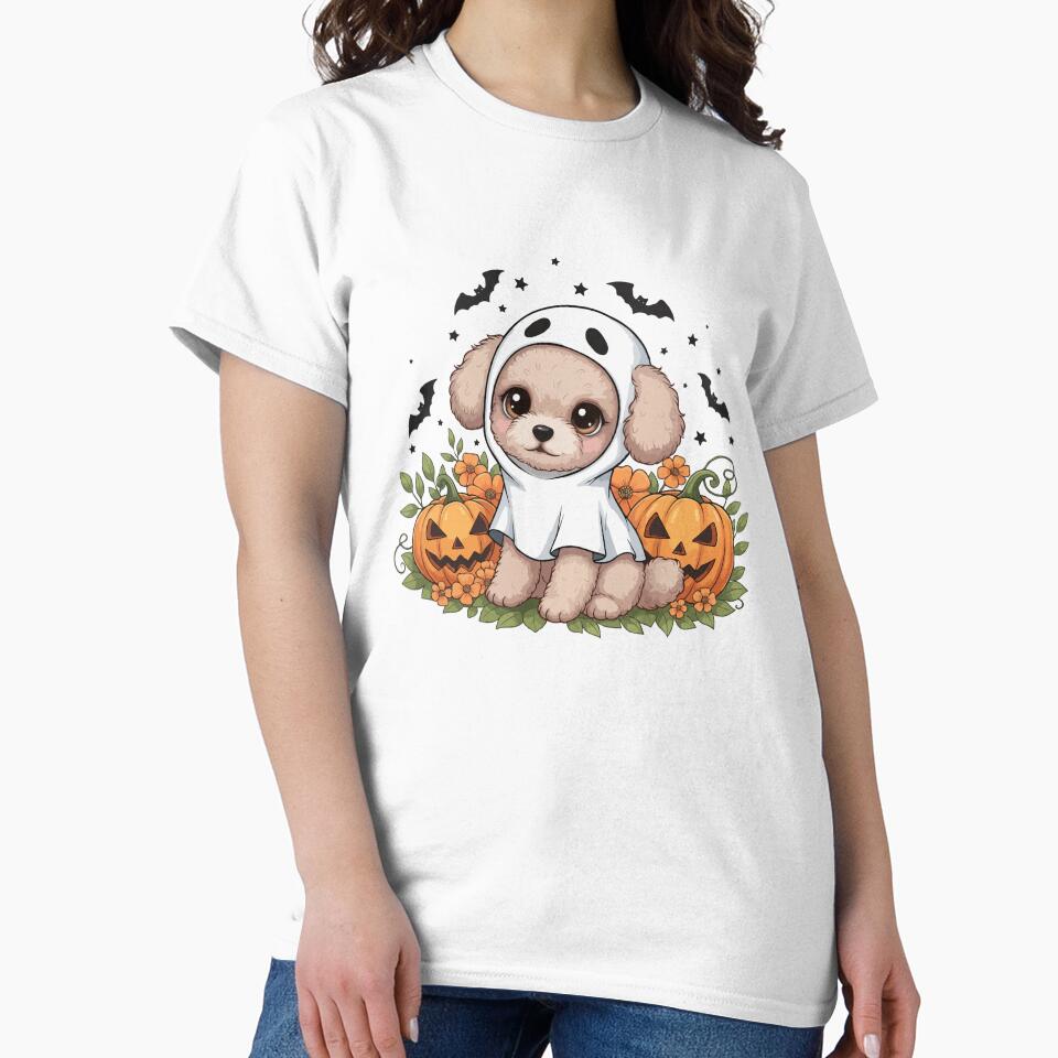 Teacup Poodle Puppy Ghost – Cute Halloween Dog Costume by The Real Life Symphony