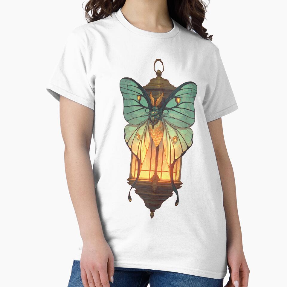 Goblincore Moth Lantern by IllumeInk