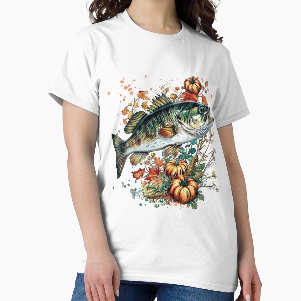 Fall Pumpkins Bass Fish by DigitalToast
