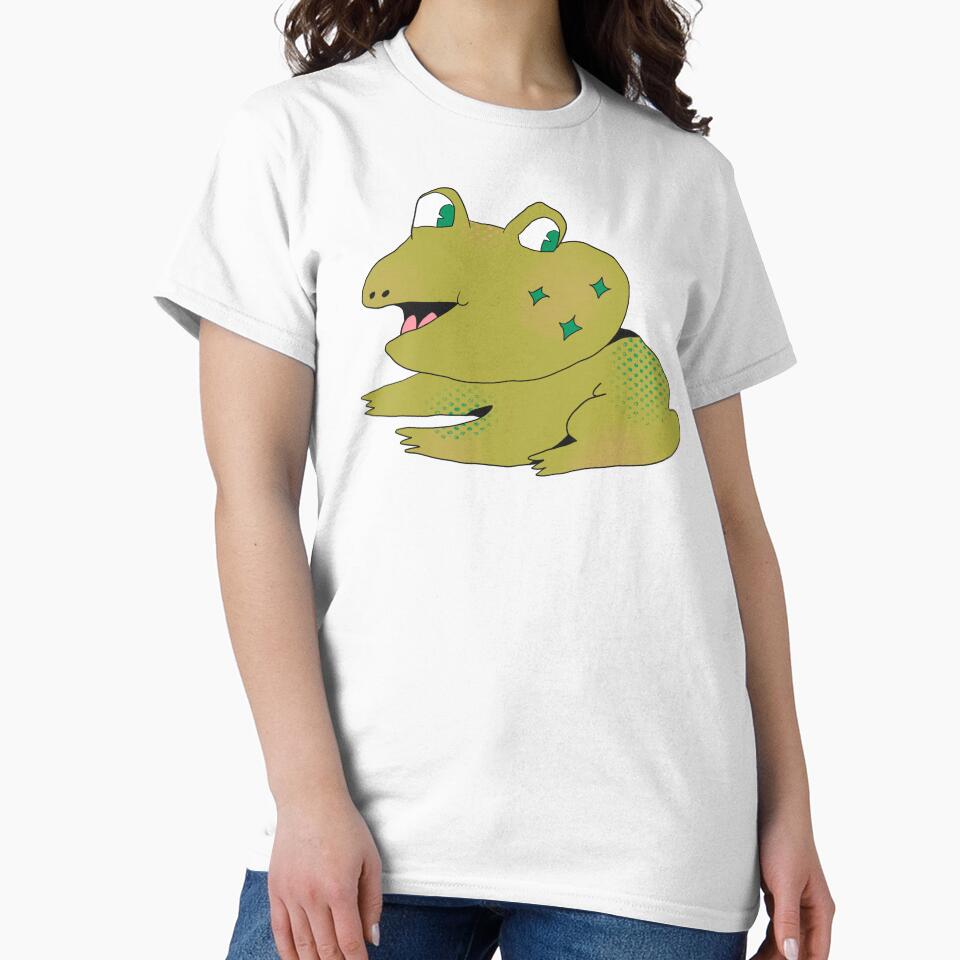 Star Cheeks Frog (Green) by yellowflowerhut