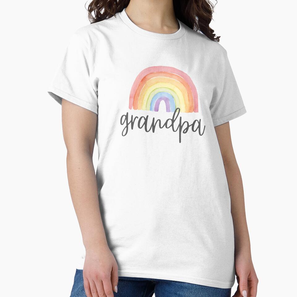 Grandpa - Colorful Pastel Rainbow - Family Reunion by patternjp