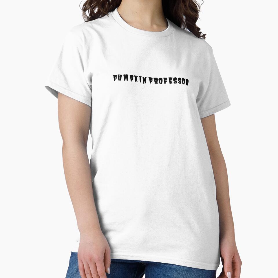 Pumpkin professor Funny Halloween Teacher Spooky Shirt Design by E-lenaLu