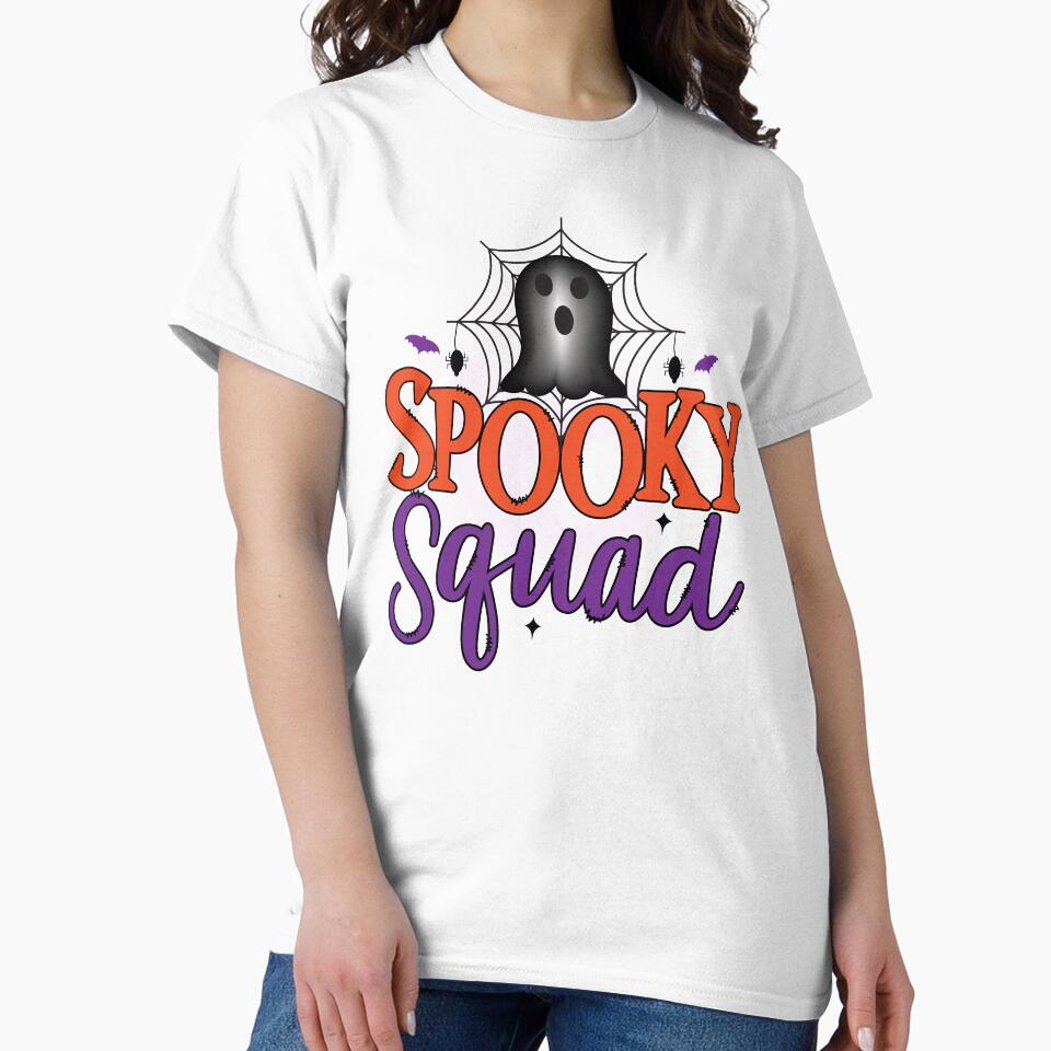 spooky sguad  funny Halloween T-Shirt by gacate