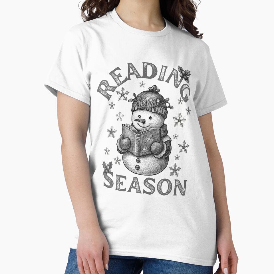 Reading Season – Cozy Snowman Holiday Vibes by belladesign7