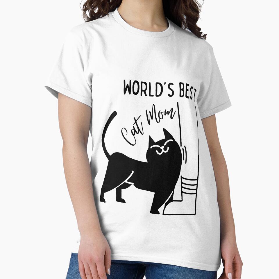World’s best cat mom, Mommy cat, Funny cat lover v3 by pookkudesign