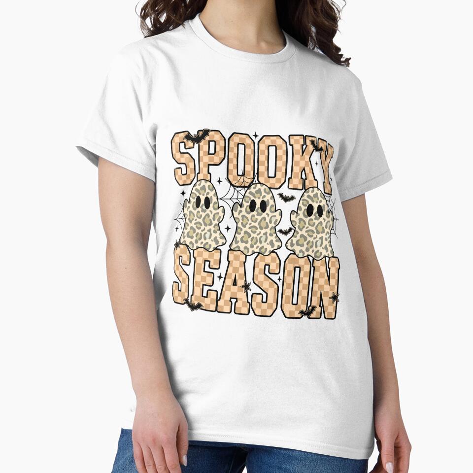 Spooky Season Leopard Ghost Halloween by KroghDs