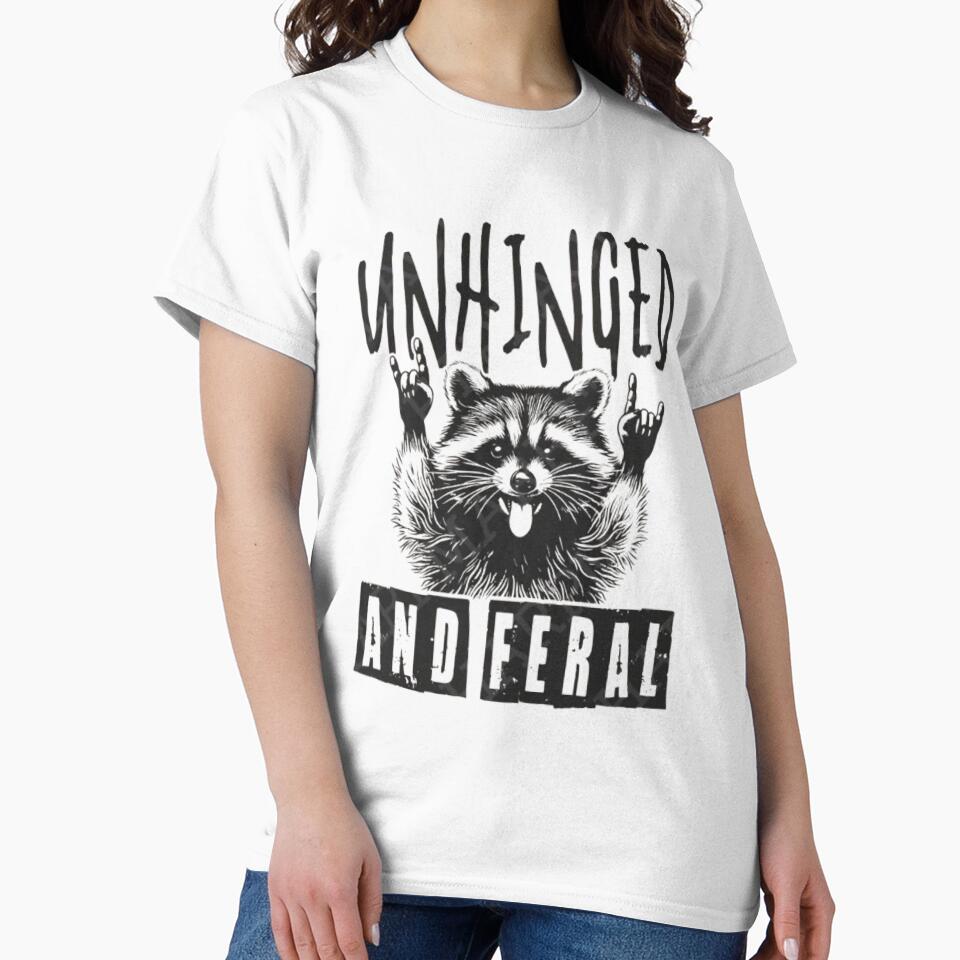 Unhinged and Feral Raccoon | Funny Crazy Trash Panda Design by Colorful-Garden