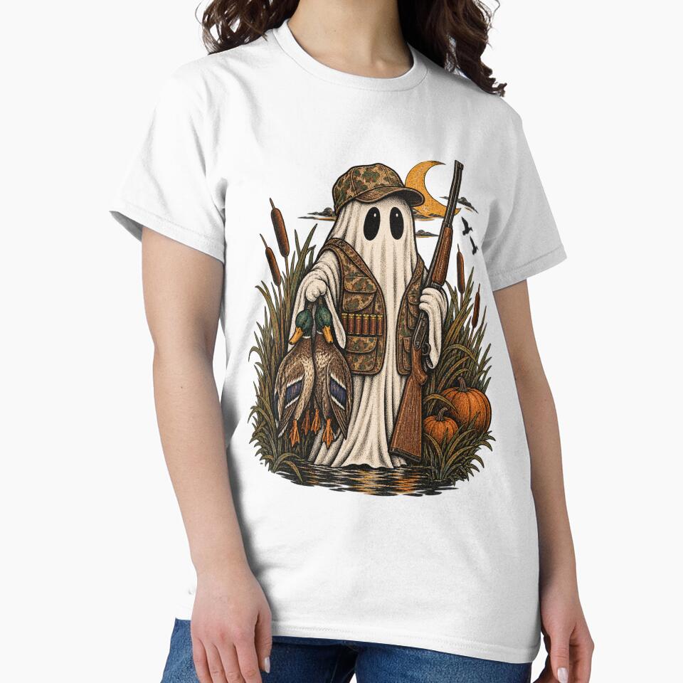 Vintage Ghost Duck Hunting Halloween by Shopex10