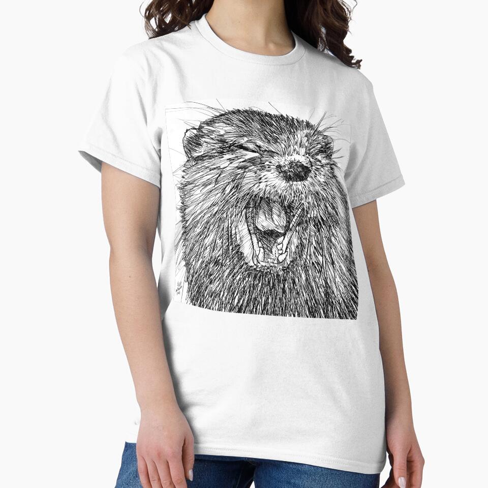 OTTER ink portrait .3 by lautir
