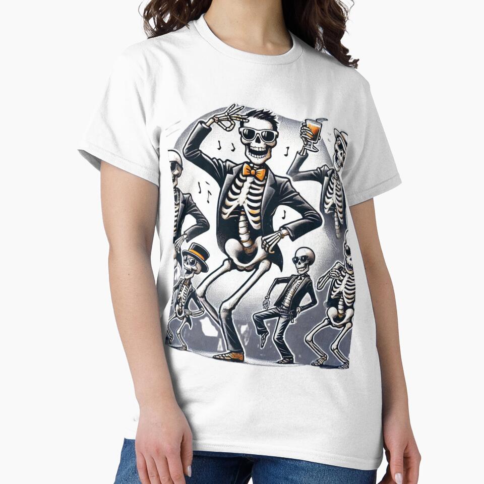 "Coolest skeleton at night party" by taworn