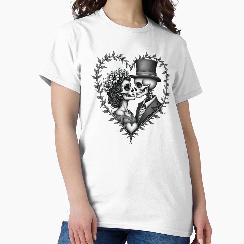 sugar skull love couple by a2zbuyshop