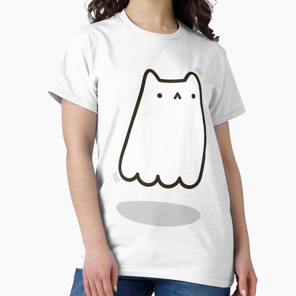 Cute spooky ghost kitty cat by KnuckersHollow