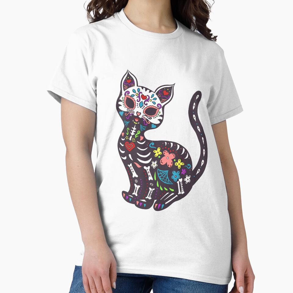 Black Cat Day Of The Dead Día de Muertos by Budoren