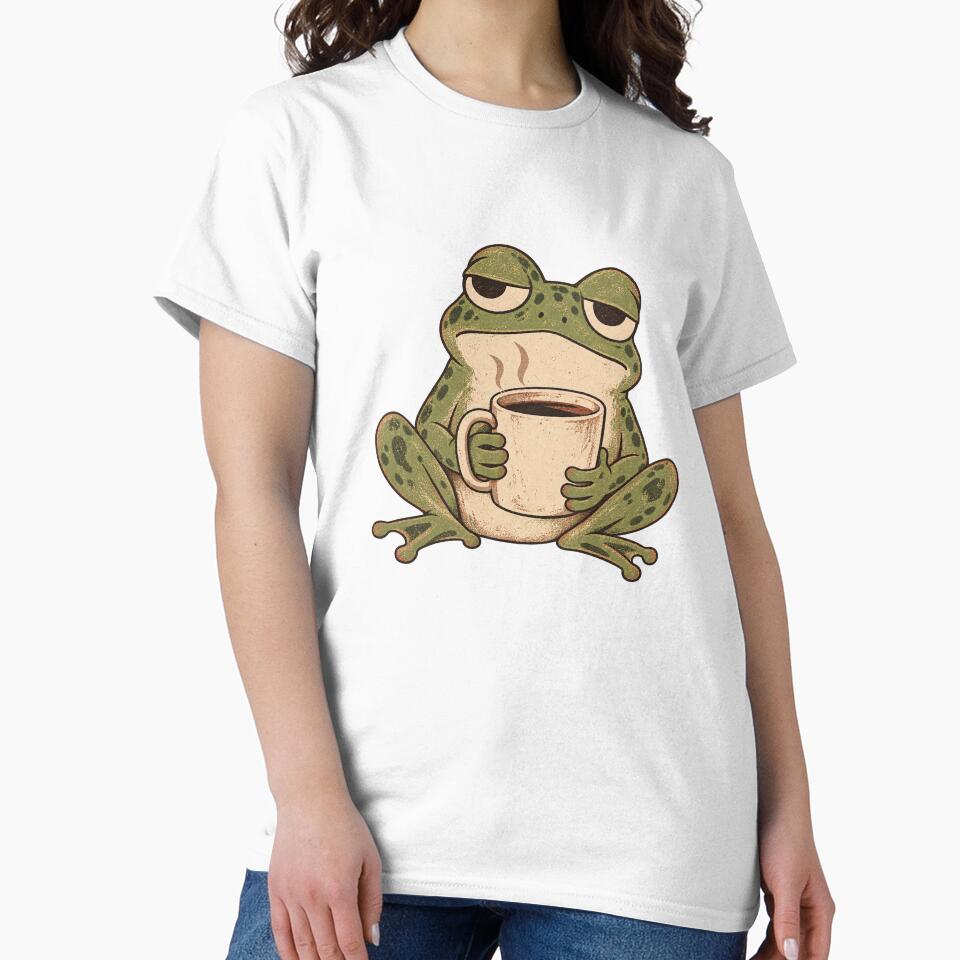 Sleepy Coffee Frog by Glottopia