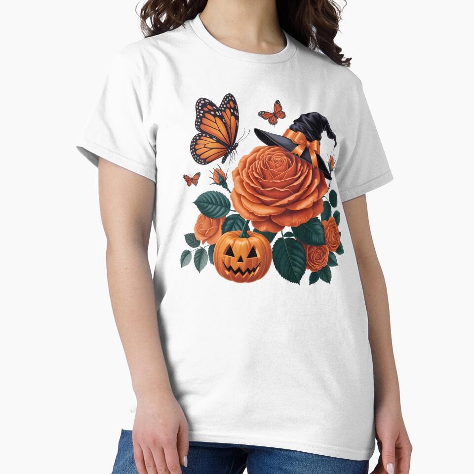 Halloween Butterfly and Rose Composition by jkrphoto