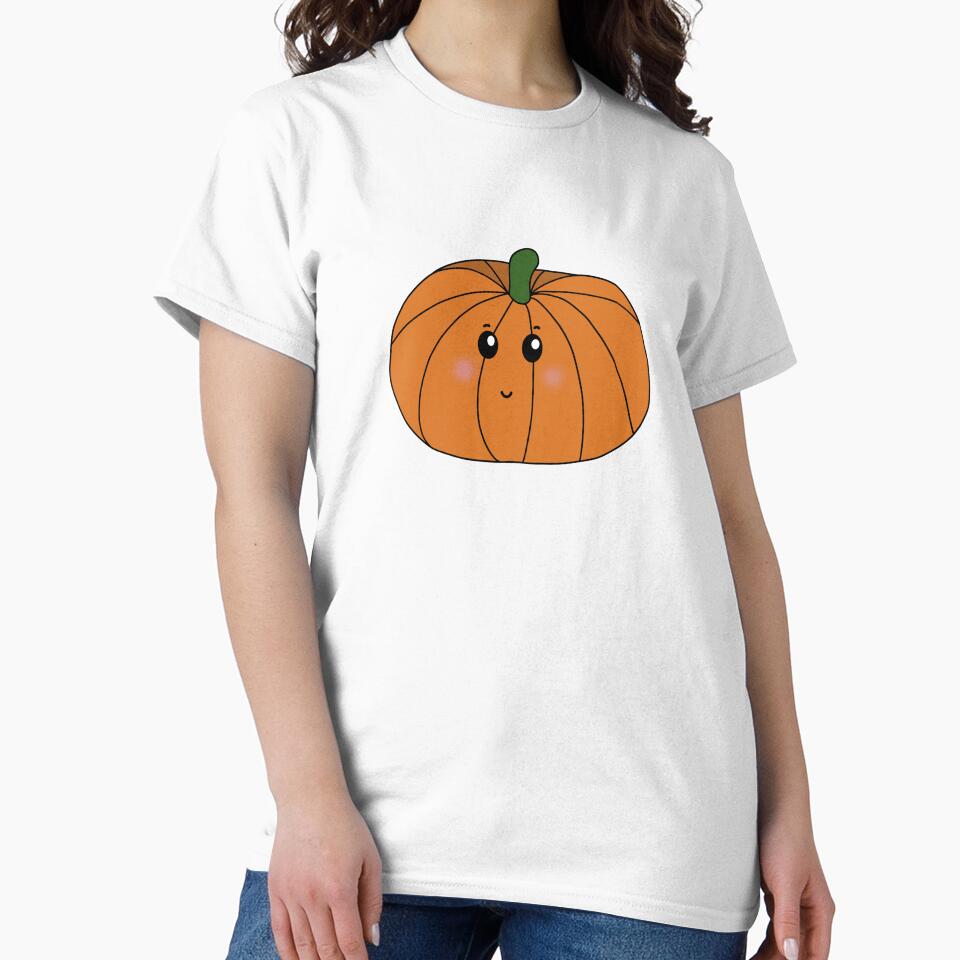 Cute Blushing Pumpkin by DeliliahDoodles
