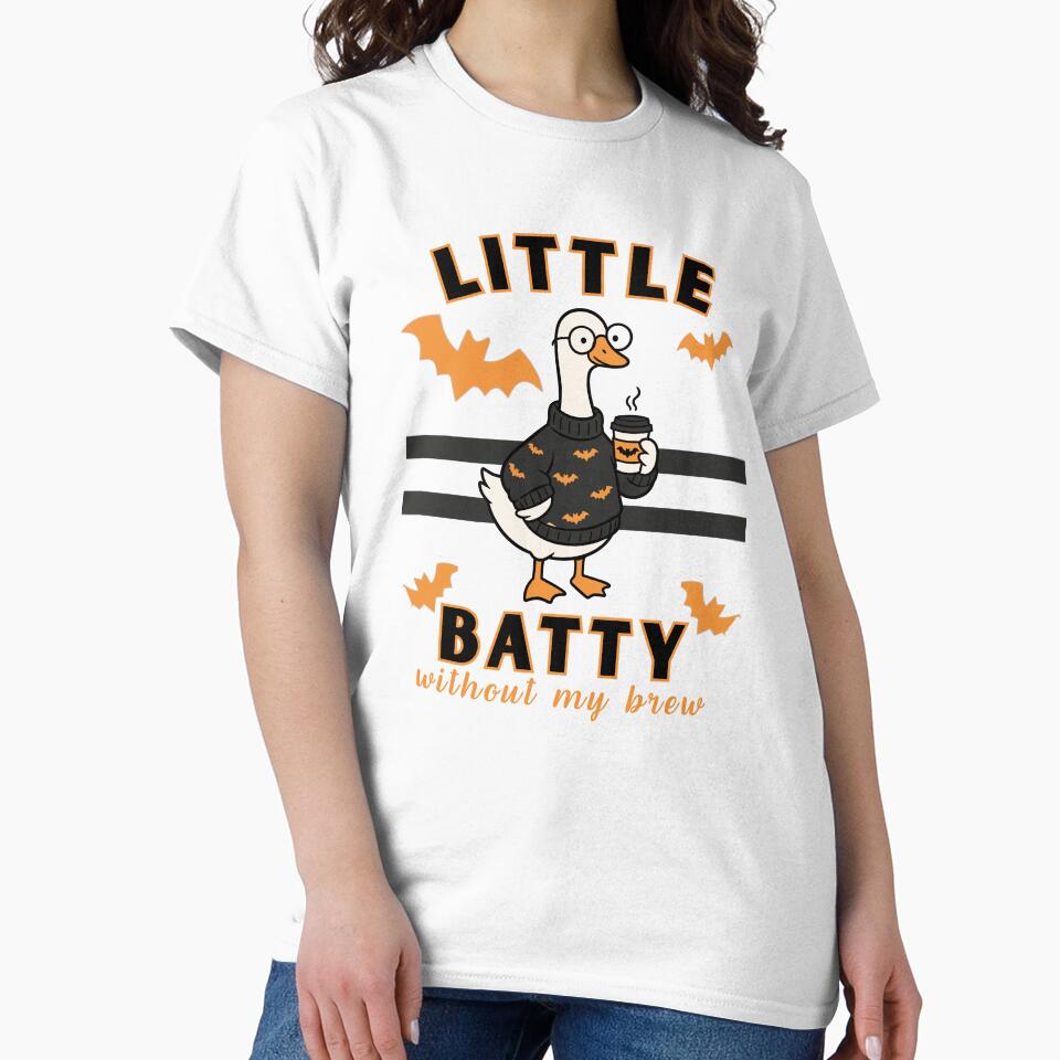 Halloween Silly Goose Coffee Lover, Batty Without My Brew, Funny Spooky Season, Love Fall Latte by Forevermore