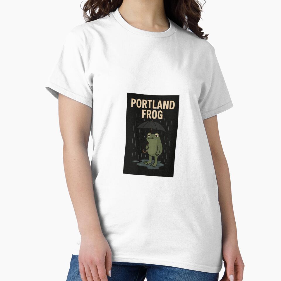 Portland Frog – Dancing in the Rain ☔? | Cozy Rainy Day Vibes by LoaiArt