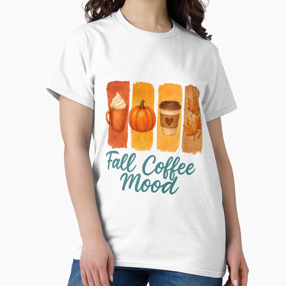 Fall Coffee Mood – Cozy Autumn Pumpkin Latte Vibes by MujernDesignArt