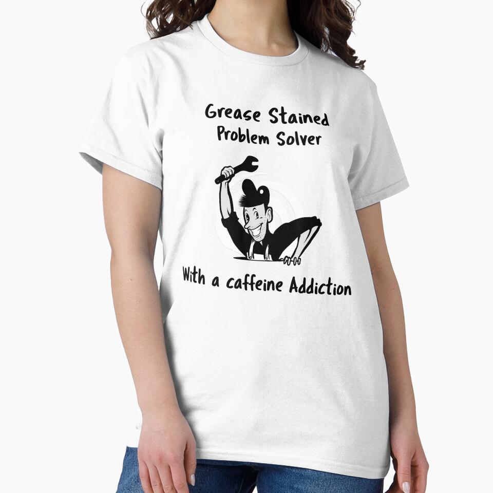Funny Mechanic Grease Stained Problem Solver by TheLazyTester