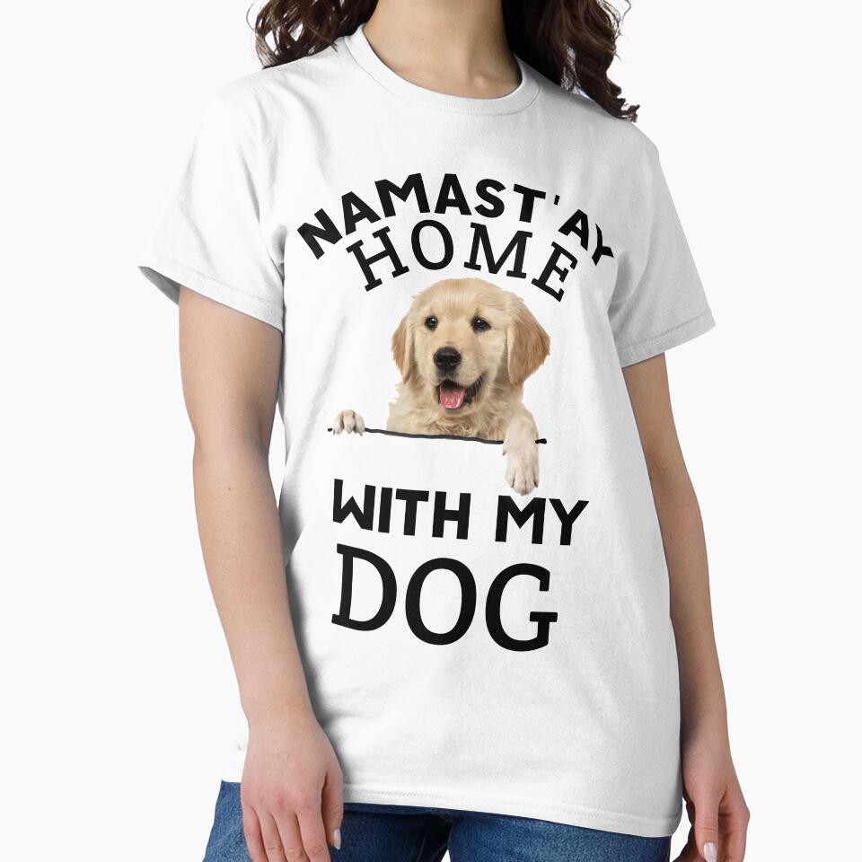 Namast'ay home with my dog by TopDesignArt