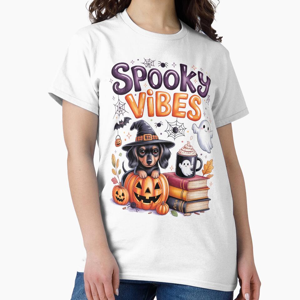 Spooky Vibes dachshund by jkrphoto