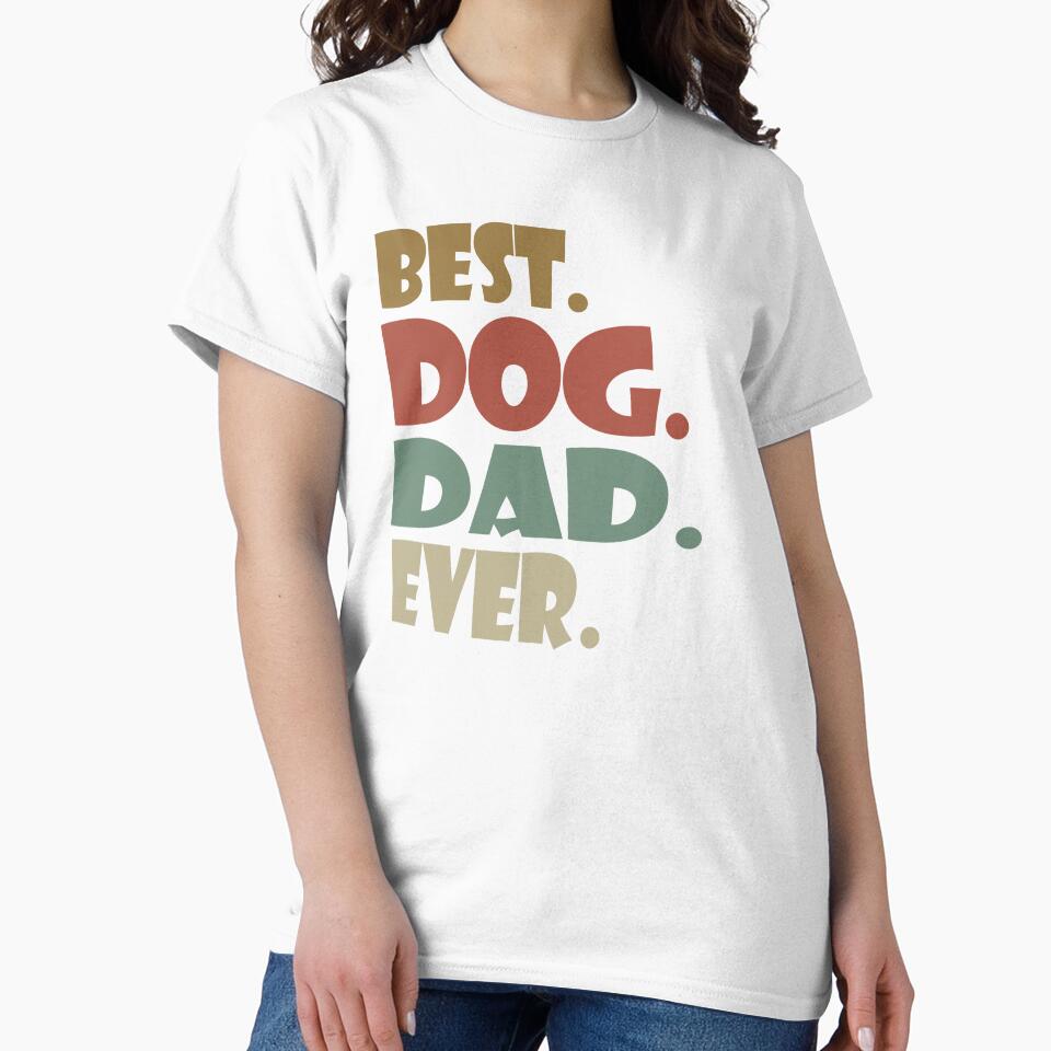 Vintage Best Dog Dad Ever Gifts For Dog Dad Lovers by Fashions-Gifts