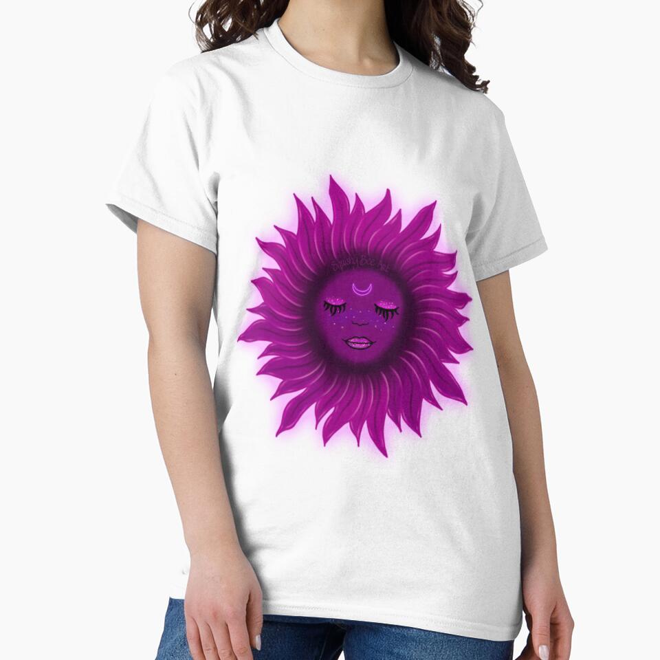 Purple Sun T-Shirt/Sticker Design by SquishyBeeArt