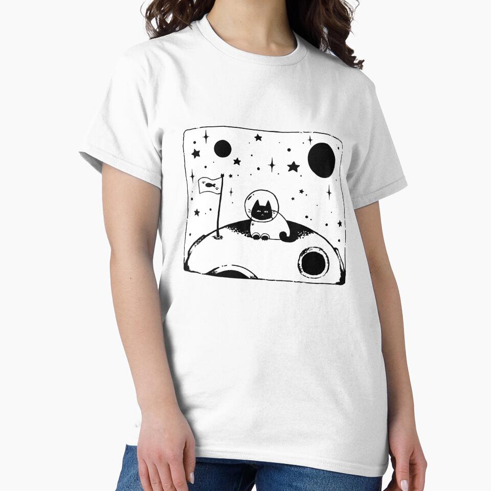Space Cat Moon Landing by xSnoozyx