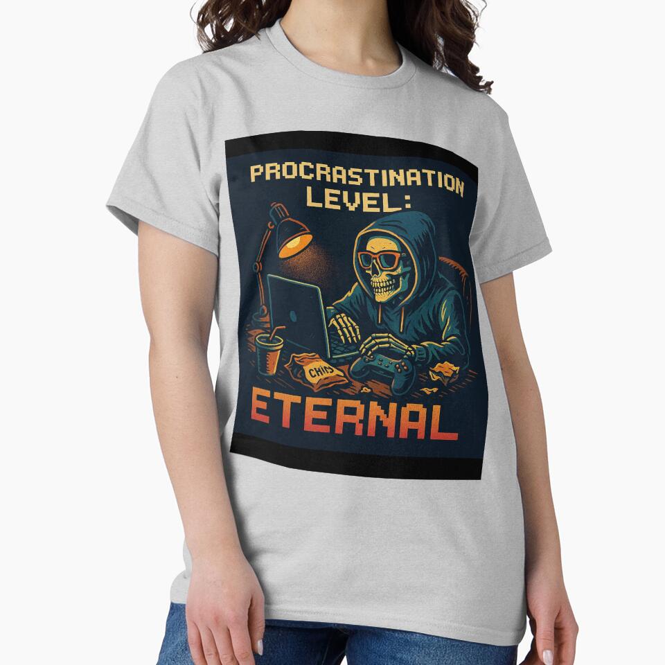 Late Night Grind – Skeleton Gamer Hoodie Meme Art for Students and Gamers by Trendiihub