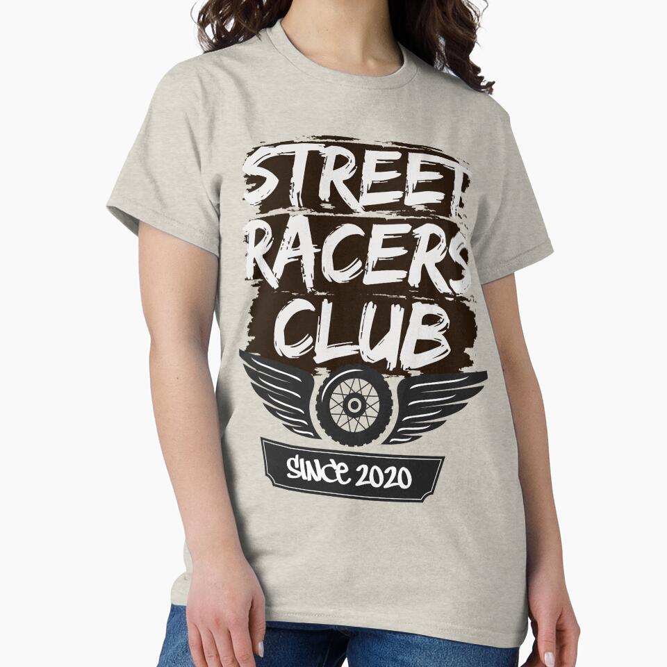 Street Racers Club T-Shirt – Retro Racing Car Enthusiast Tee by ArtzyAyb
