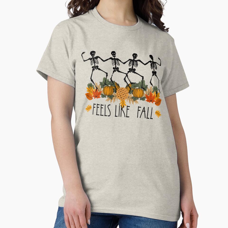 Spooky Season Fall Halloween Dancing Skeleton Gift For Women by Barb  Hamilton ⭐⭐⭐⭐⭐