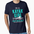 I'm a Kayak Girl Shirt Distressed Teal by threadsmonkey