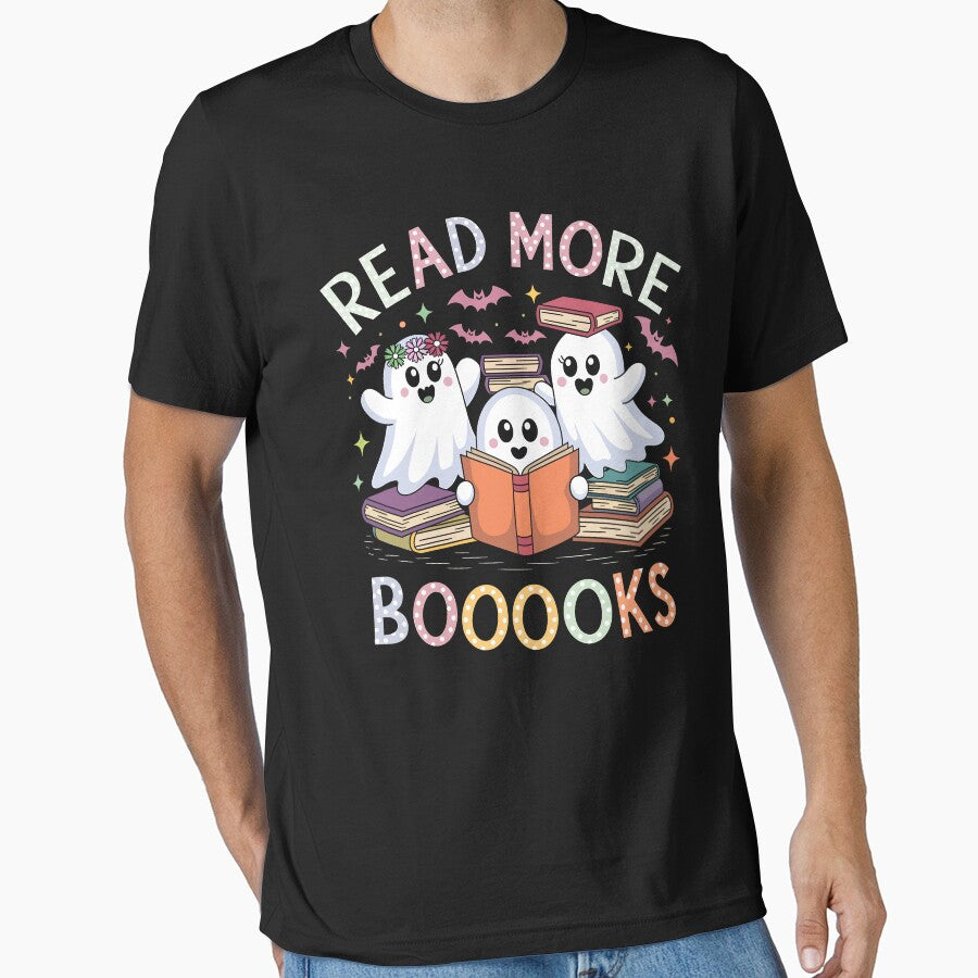 Read More Booooks Halloween Ghosts and Books by Quirky Shirts