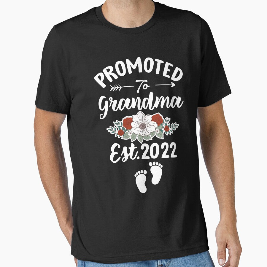 Promoted To Grandma 2022 Funny Quote First Time Grandma by LAXIR